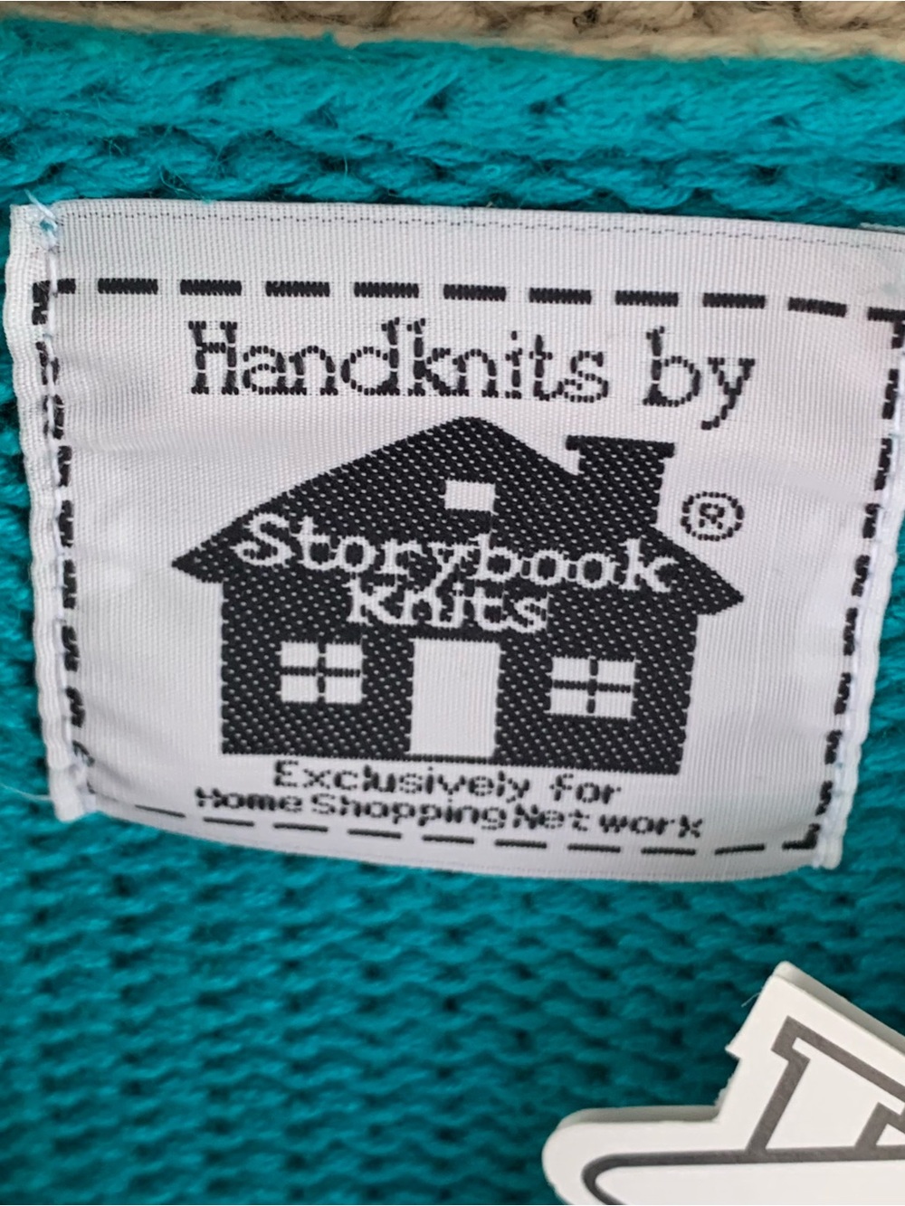 🆕 Handknits Storybook Knits Geometric Button Up Cardigan Sweater Aztec Boho - Picture 7 of 14